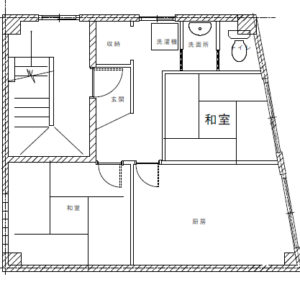 2階平面図 (間取) 2階平面図 (間取)